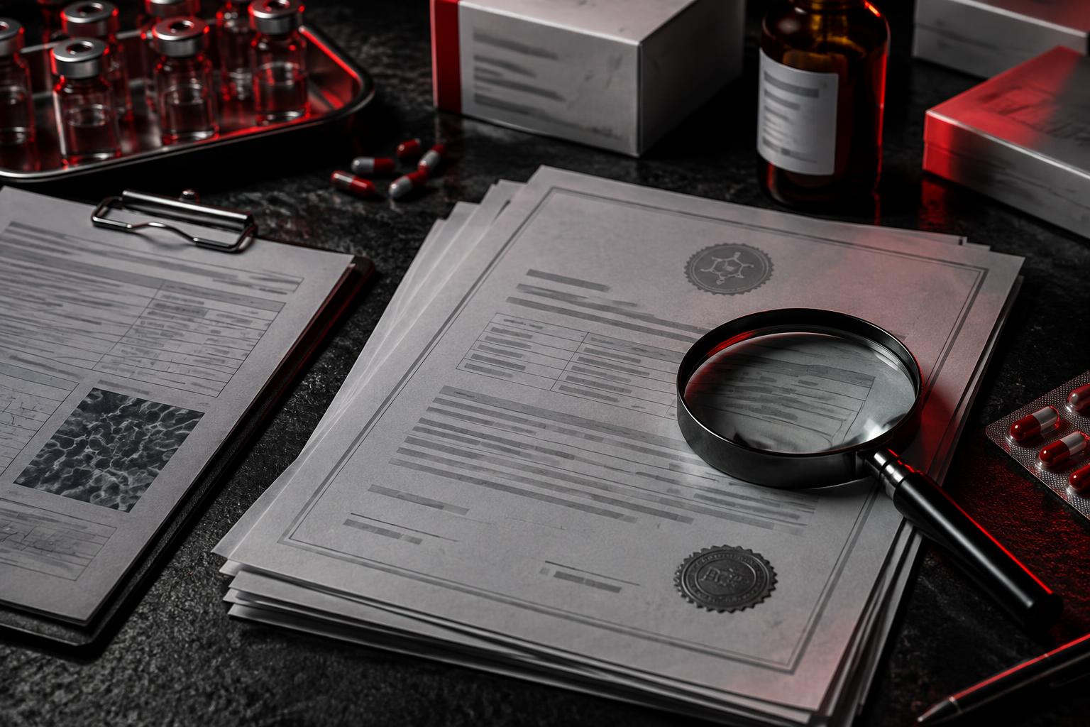 Documentação técnica e certificados de análise